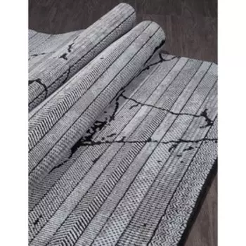 Ковёр прямоугольный Panama PN009G, размер 195x290 см, цвет grey / grey