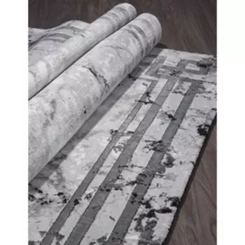 Ковёр прямоугольный Karmen Hali Panama, размер 156x230 см, цвет grey/grey