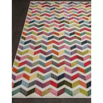 Ковёр прямоугольный Rio c056, 240x340 см, цвет multicolor-gray