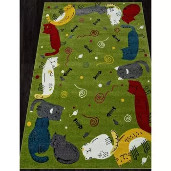 Ковёр прямоугольный Rio c089, размер 200x300 см, цвет green