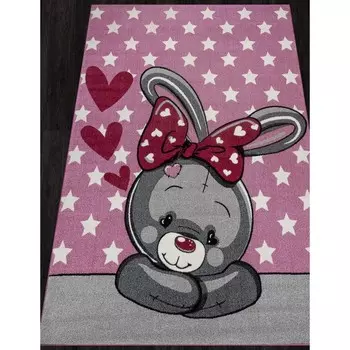 Ковёр прямоугольный Rio c208, размер 80x150 см, цвет pink