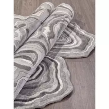 Ковёр прямоугольный Safir 00841G, размер 78x150 см, цвет grey / grey