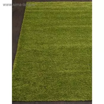Ковёр прямоугольный Shaggy ultra s600, размер 80 х 150 см, цвет green