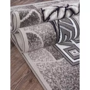 Ковёр прямоугольный Silver d201, размер 250x500 см, цвет gray