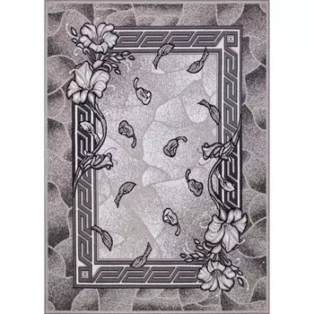 Ковёр прямоугольный Silver d201, размер 80x150 см, цвет gray