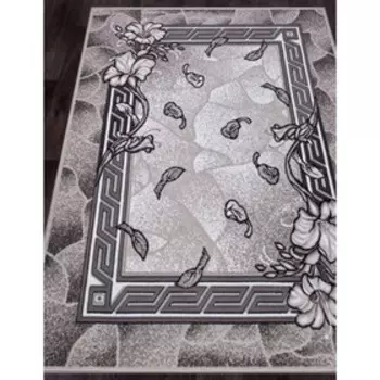 Ковёр прямоугольный Silver D201, размер 80x150 см, gray