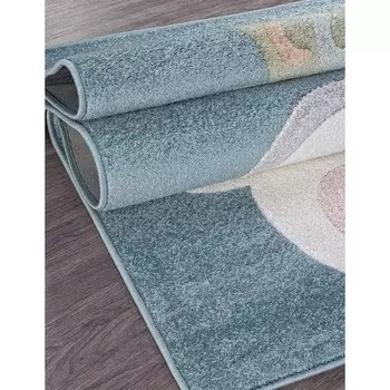 Ковёр прямоугольный Sofit c051, размер 120x180 см, цвет light blue