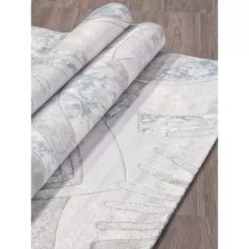 Ковёр прямоугольный Valentino V133A, размер 240x340 см, цвет d.grey shrink / l.blue heatset 956470