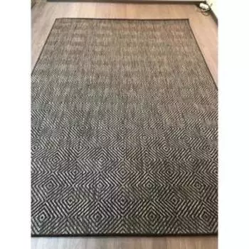 Ковёр прямоугольный Vegas s006, размер 200x390 см, цвет gray-black
