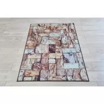 Ковёр «Розетта Дижитал», размер 100х150 см., принт каменная плитка