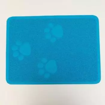 Коврик 2-в-1 под миску/туалет животных со скругленными углами, 48 х 35 см, микс цветов