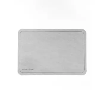 Коврик AMARO HOME для ванной, абсорбирующий эффект, 40х60 см, цвет серый