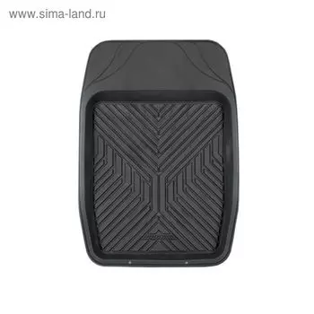 Коврик автомобильный универсальный AUTOPROFI TER-150f BK для переднего ряда, универсальный, ванночка, термопласт, 69х48 см, цвет чёрный