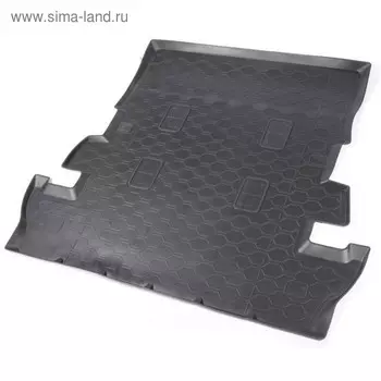 Коврик багажника RIVAL, Toyota Land Cruiser 200, 7 мест, 2007-2021, Lexus LX III, 7 мест, 2007-н.в., 15705001