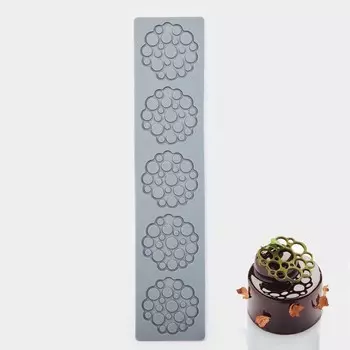 Коврик для айсинга Доляна «Пузыри», силикон, 2860,3 см, цвет серый