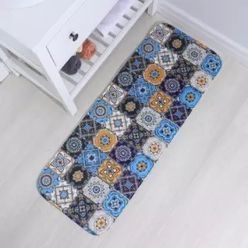 Коврик для ванной и туалета Доляна «Богемия», мозаика, 45120 см