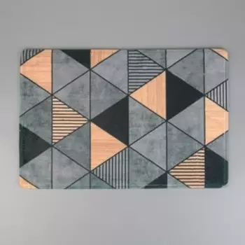 Коврик для ванной и туалета Доляна «Грэй», 4060 см