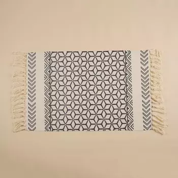 Коврик для дома SL Home Cotton, 6090 см, бежевый