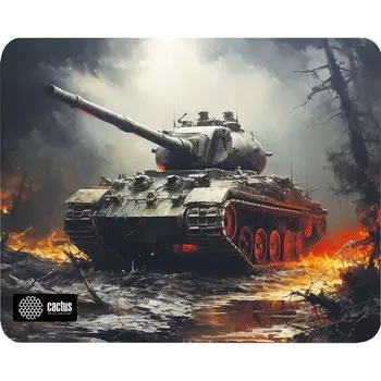 Коврик для компьютерной мыши CactusTank,игровой,250*200*3мм,рис."танк"
