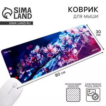 Коврик для компьютерной мыши «Виртуальный мир», 30 х 80 см