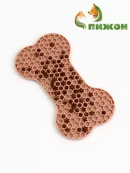 Коврик для лизания на присосках 1120 см, бежевый
