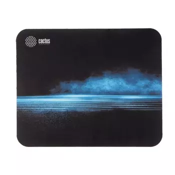 Коврик для мыши Cactus Dark Sea, 220х180х2 мм, черный