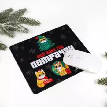 Коврик для мыши «Еще один год потрачен», 21 х 18 см