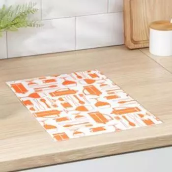 Коврик для сушки посуды, 2538 см, вискоза, цвет МИКС