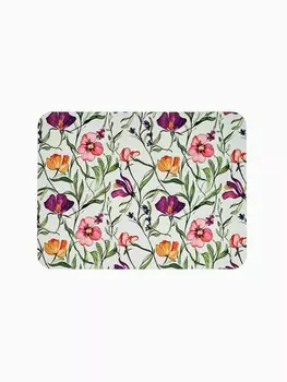 Коврик для сушки посуды впитывающий "Цветы", 30 х 40 см