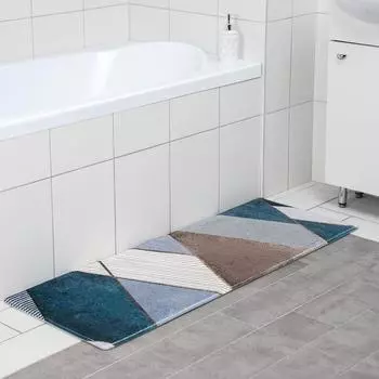 Коврик для ванной и туалета Доляна «Мелаж», 45120 см