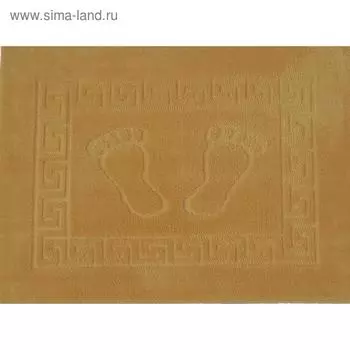 Коврик для ванной FOOT, размер 50 х 70 см, полипропилен, коричневый