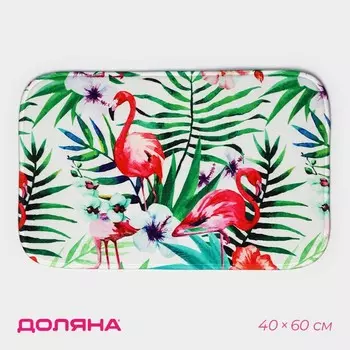 Коврик для ванной и туалета «Доляна. Лагуна», 4060 см