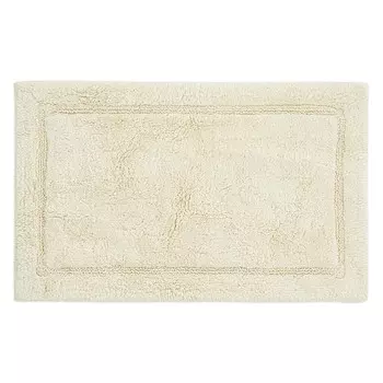 Коврик для ванной из хлопка ворсовый Essential, размер 50х80 см, кремового цвета