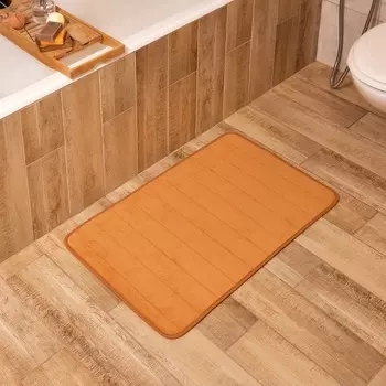 Коврик для ванной «Этель» Basic, 5080 см, светло-коричневый