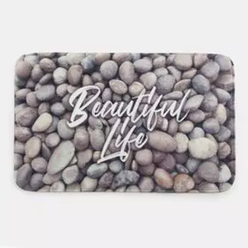 Коврик для ванной Этель "Beautiful life", 80х50 см, велюр