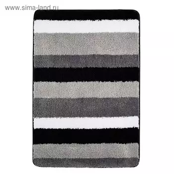 Коврик для ванной комнаты Carl, серый, 60x90 см