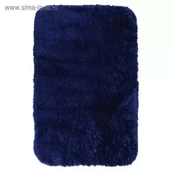 Коврик для ванной комнаты Chic, цвет синий, 60х90 см