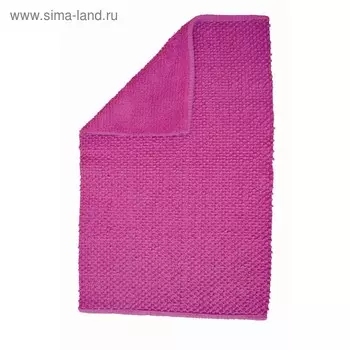Коврик для ванной комнаты Fluffy, розовый, 50x80 см