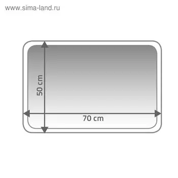 Коврик для ванной комнаты Fresh, черный, 50x70 см