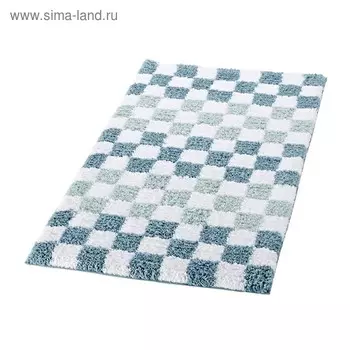 Коврик для ванной комнаты Grand Prix, цвет синий/голубой 55х85 см