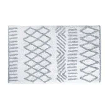 Коврик для ванной комнаты Moroshka Nomads, 50х80 см, цвет белый/серый