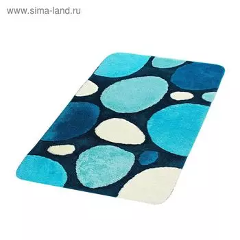 Коврик для ванной, комнаты Pepple, цвет синий