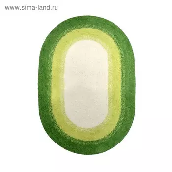 Коврик для ванной комнаты Racing, зеленый, 50x70 см