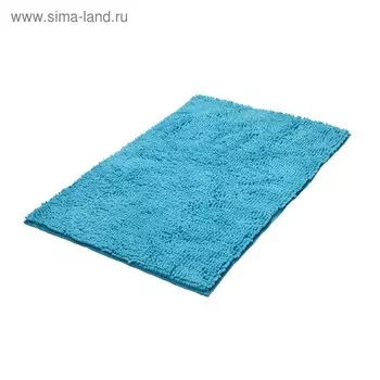 Коврик для ванной комнаты Soft, голубой, 55x85 см