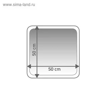 Коврик для ванной комнаты Stadion, цвет бежевый, 50х50 см
