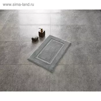 Коврик для ванной комнаты Stadion, цвет серый, 55х85 см