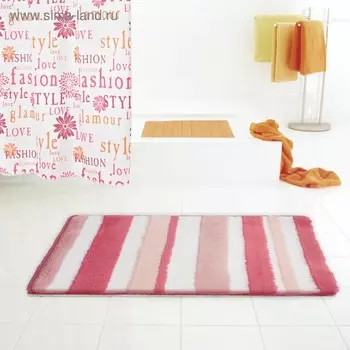 Коврик для ванной комнаты Tutu, розовый, 55x50 см