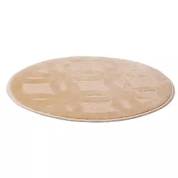 Коврик для ванной «Квадро», d=55 см, бежевый