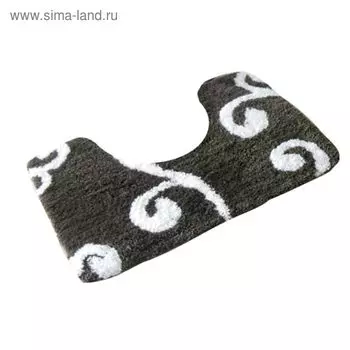 Коврик для ванной «Лиана», 55 х 55 см, цвет бежевый