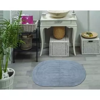 Коврик для ванной Nikolett, 60х100 см, цвет темно-фиолетовый